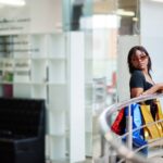 African-american woman shopping